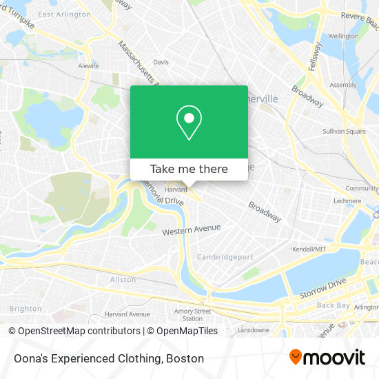Oona's Experienced Clothing map