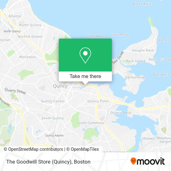 The Goodwill Store (Quincy) map