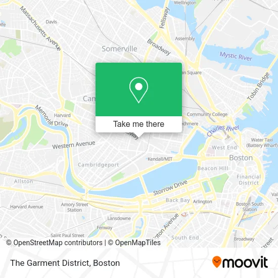 The Garment District map