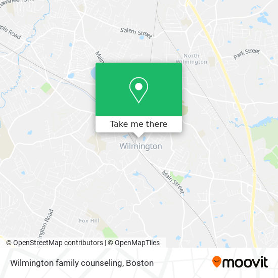 Wilmington family counseling map