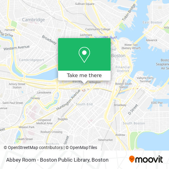 Mapa de Abbey Room - Boston Public Library