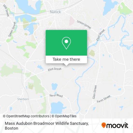 Mass Audubon Broadmoor Wildlife Sanctuary map