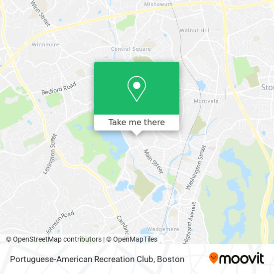 Mapa de Portuguese-American Recreation Club