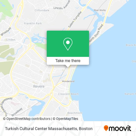 Mapa de Turkish Cultural Center Massachusetts