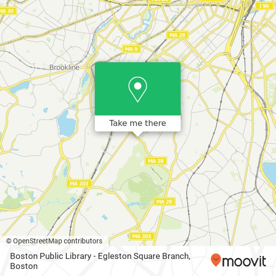 Boston Public Library - Egleston Square Branch map
