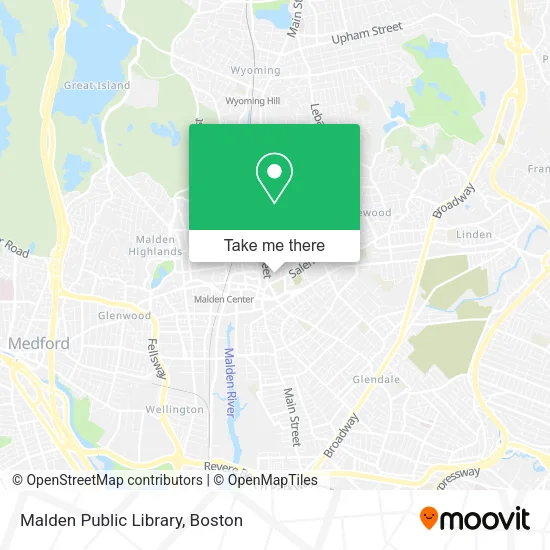 Mapa de Malden Public Library