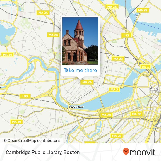 Mapa de Cambridge Public Library