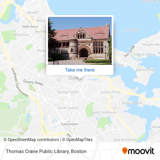 Thomas Crane Public Library map