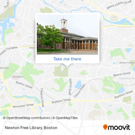 Newton Free Library map