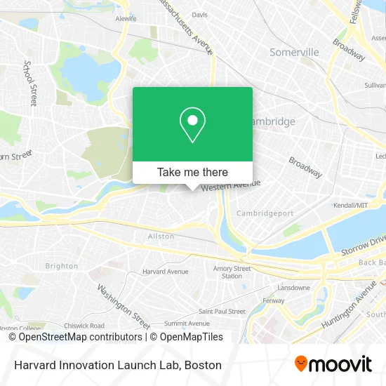 Mapa de Harvard Innovation Launch Lab