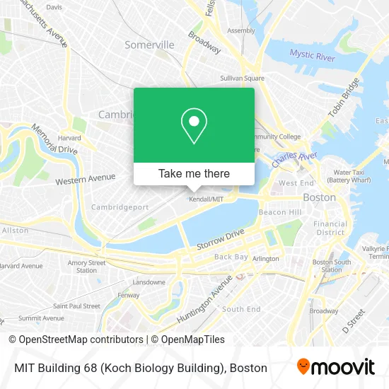 Mapa de MIT Building 68 (Koch Biology Building)
