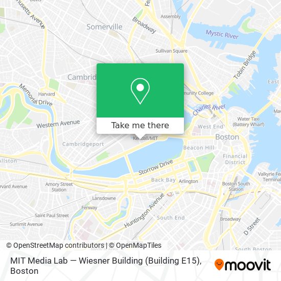 MIT Media Lab — Wiesner Building (Building E15) map