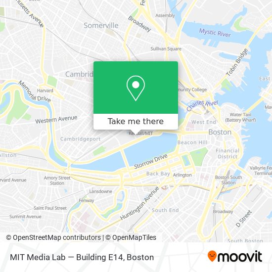 Mapa de MIT Media Lab — Building E14