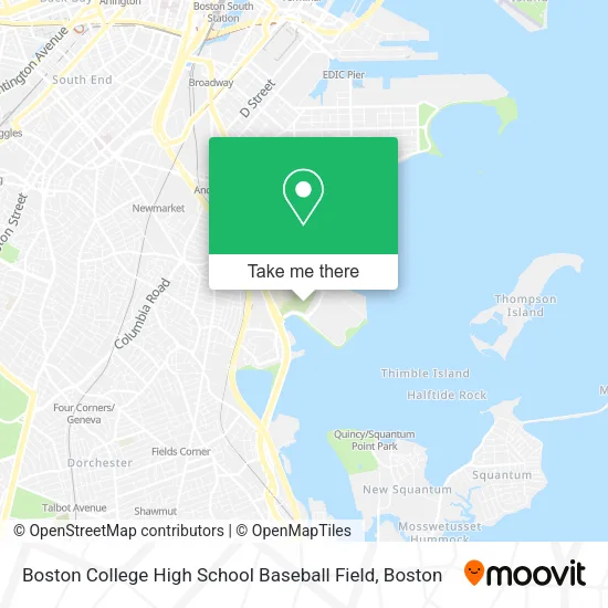 Boston College High School Baseball Field map