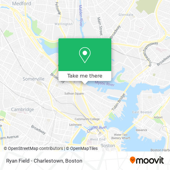 Mapa de Ryan Field - Charlestown