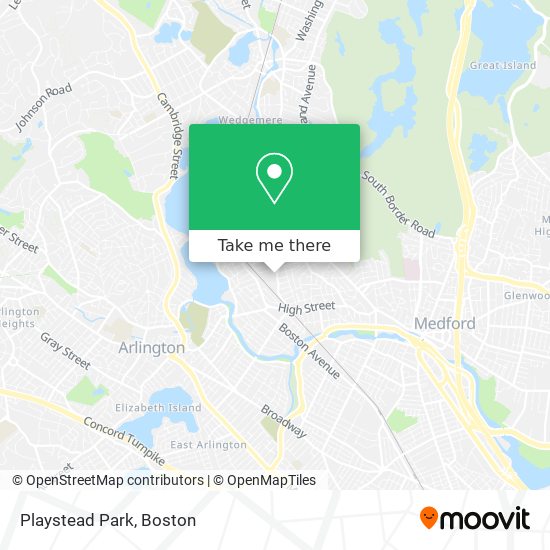 Mapa de Playstead Park