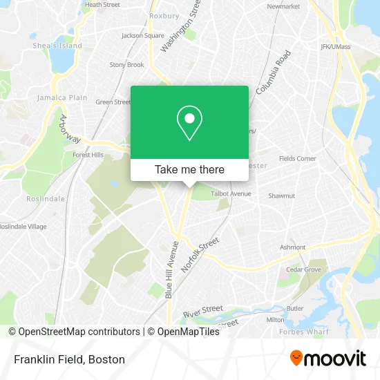 Mapa de Franklin Field