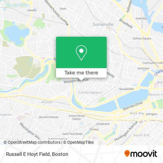 Russell E Hoyt Field map