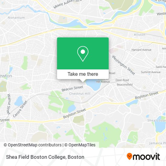 Mapa de Shea Field Boston College