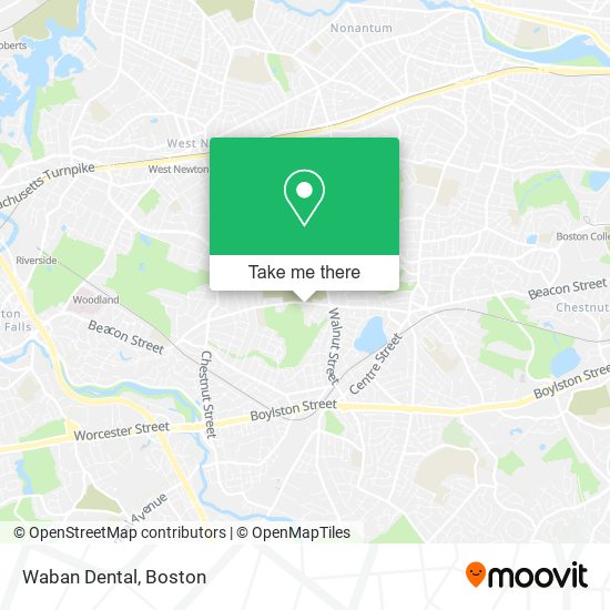 Waban Dental map