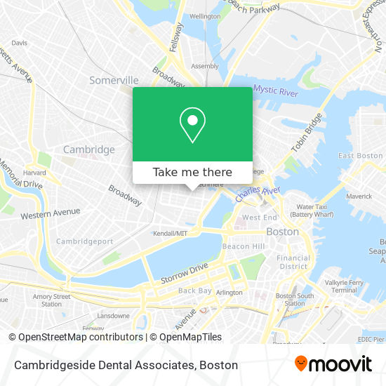 Cambridgeside Dental Associates map