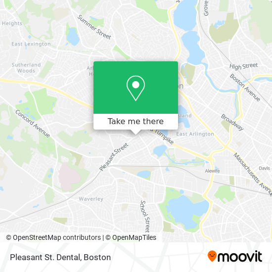 Mapa de Pleasant St. Dental