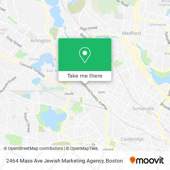 Mapa de 2464 Mass Ave Jewish Marketing Agency