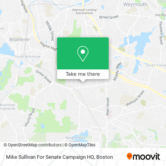 Mike Sullivan For Senate Campaign HQ map