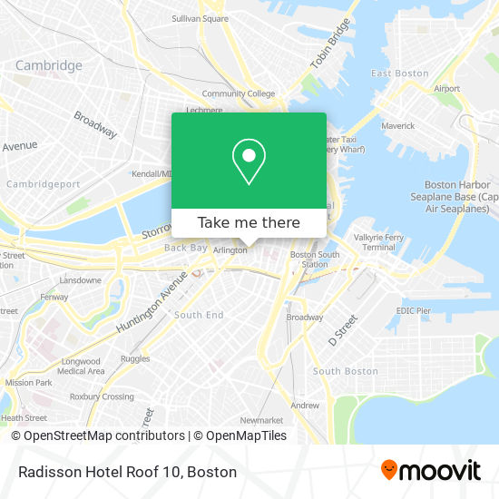 Mapa de Radisson Hotel Roof 10