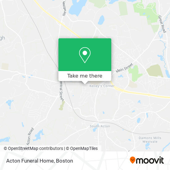 Acton Funeral Home map