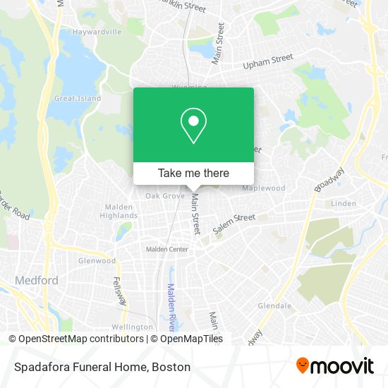 Spadafora Funeral Home map