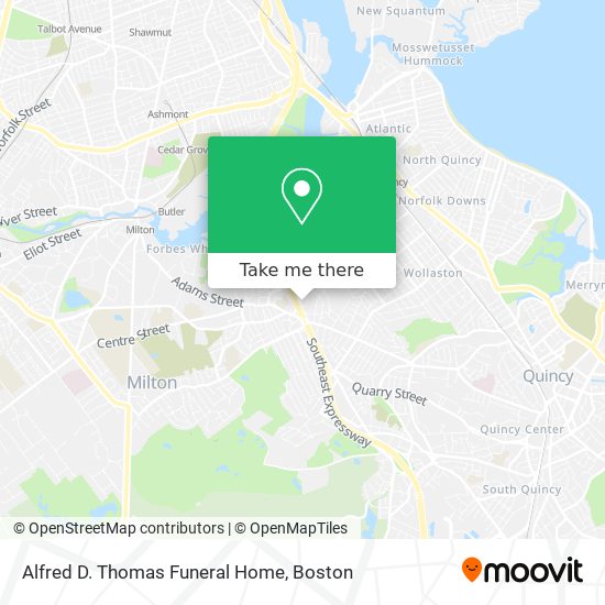 Alfred D. Thomas Funeral Home map