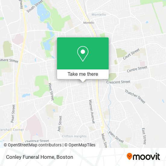 Conley Funeral Home map