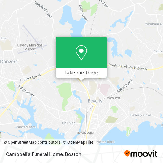 Campbell's Funeral Home map