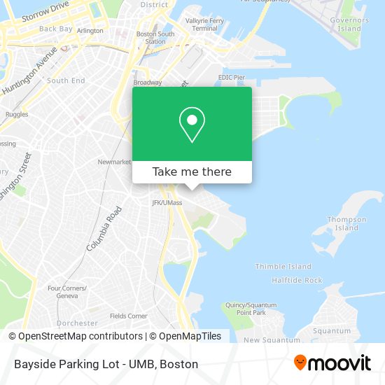 Mapa de Bayside Parking Lot - UMB