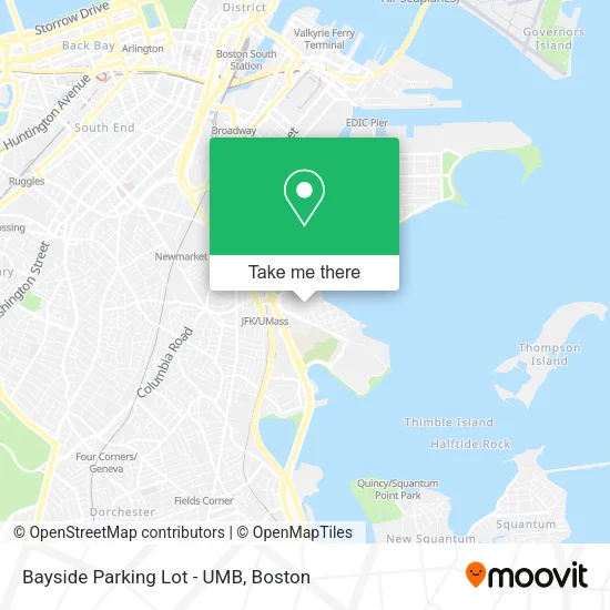 Bayside Parking Lot - UMB map