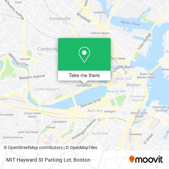 MIT Hayward St Parking Lot map