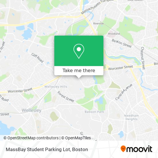 Mapa de MassBay Student Parking Lot