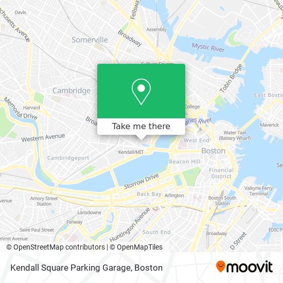 Mapa de Kendall Square Parking Garage