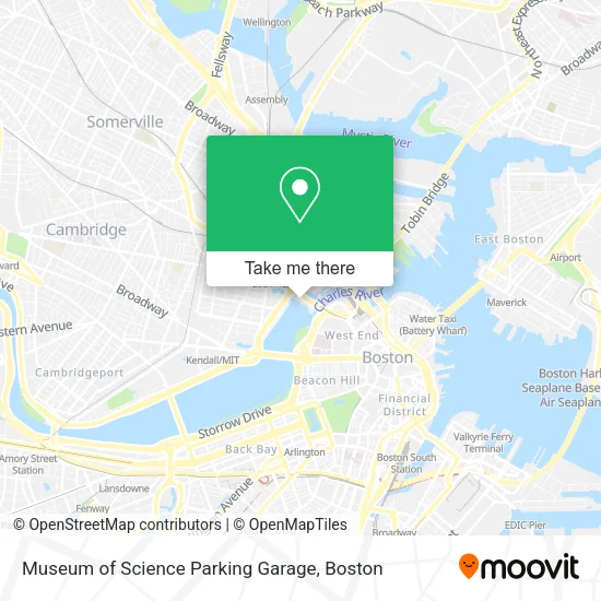 Museum of Science Parking Garage map