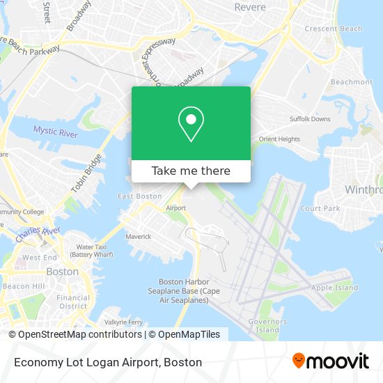 Mapa de Economy Lot Logan Airport