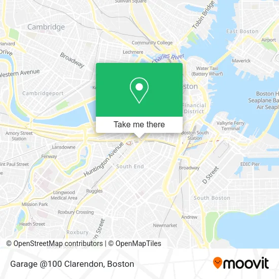 Garage @100 Clarendon map