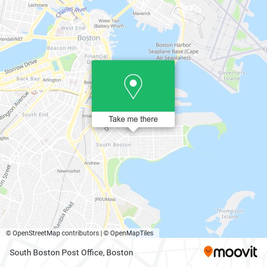 South Boston Post Office map