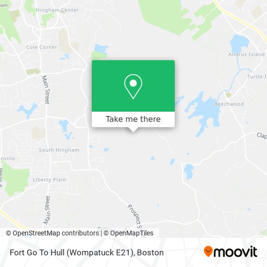 Mapa de Fort Go To Hull (Wompatuck E21)