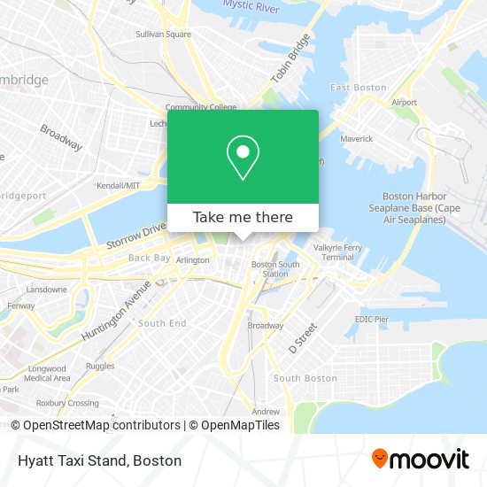 Mapa de Hyatt Taxi Stand