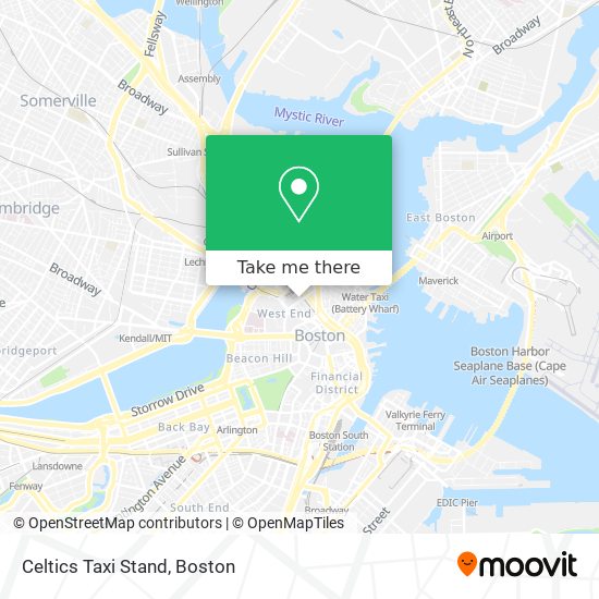 Celtics Taxi Stand map