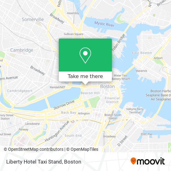 Liberty Hotel Taxi Stand map