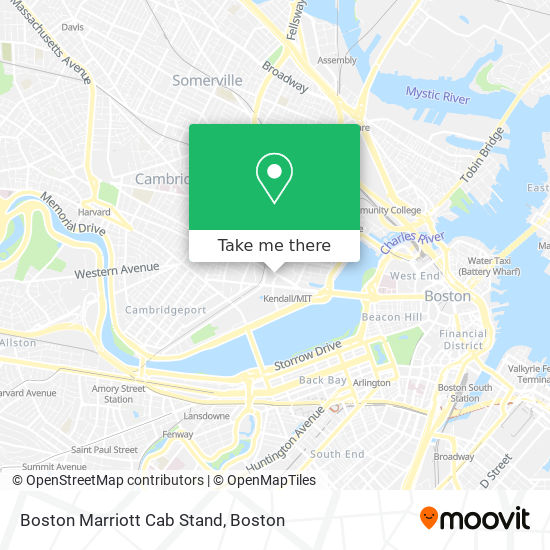 Boston Marriott Cab Stand map