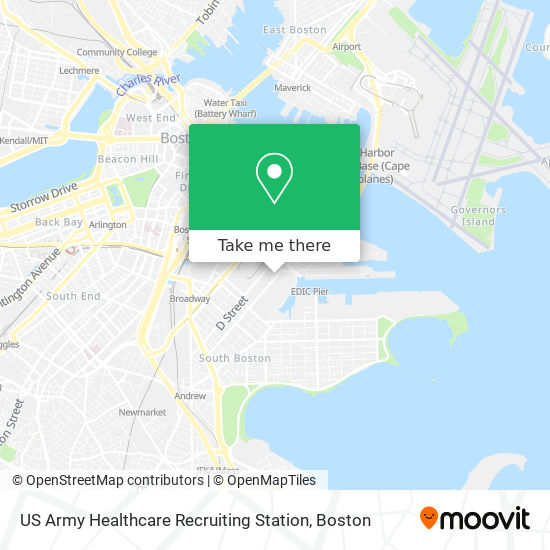 Mapa de US Army Healthcare Recruiting Station