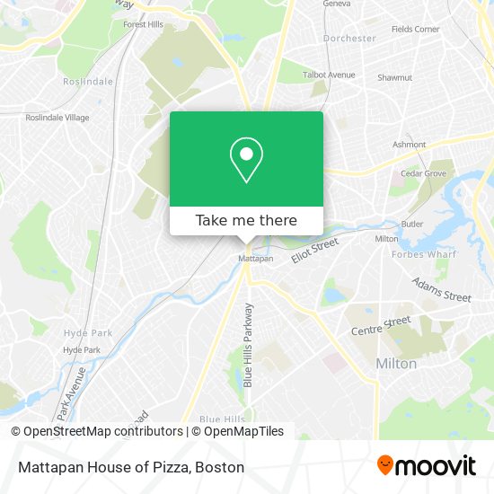 Mattapan House of Pizza map
